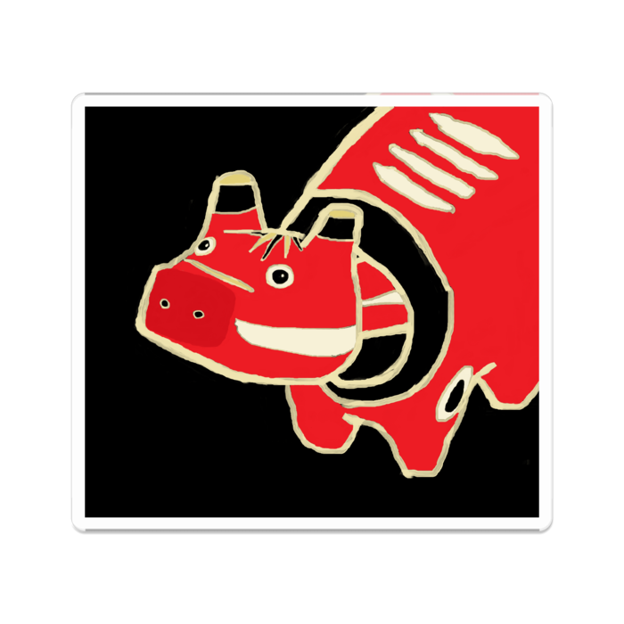 アクリルバッジ - 70 x 70 (mm)