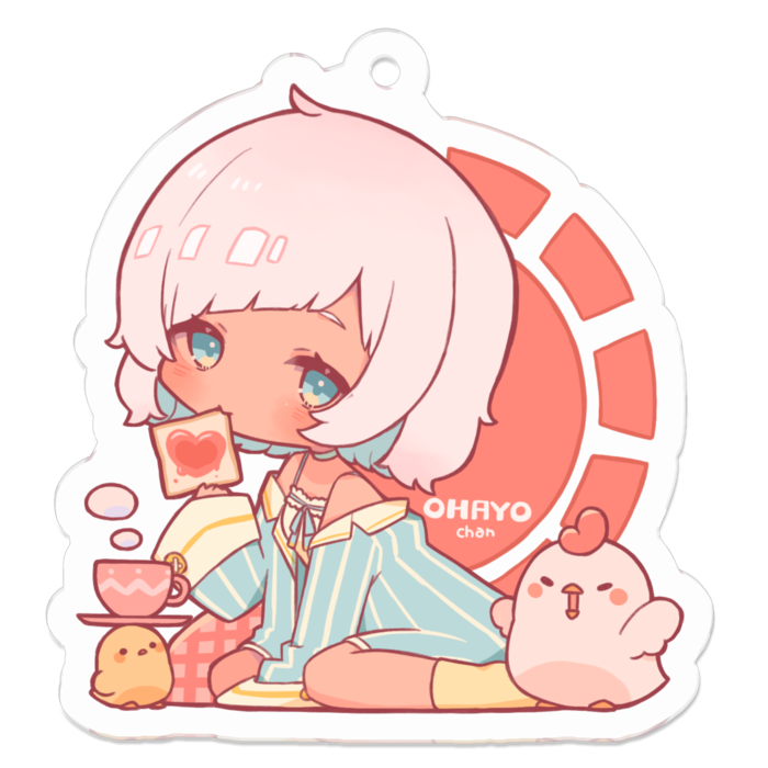 アクリルキーホルダー - 50 x 50 (mm)