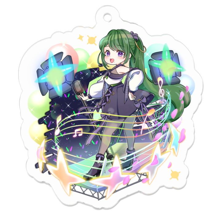 杜若アクキー通常 - 50 x 50 (mm)