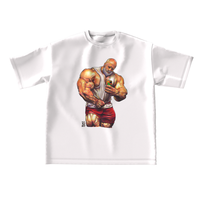 ビッグシルエットTシャツ - L - 両面