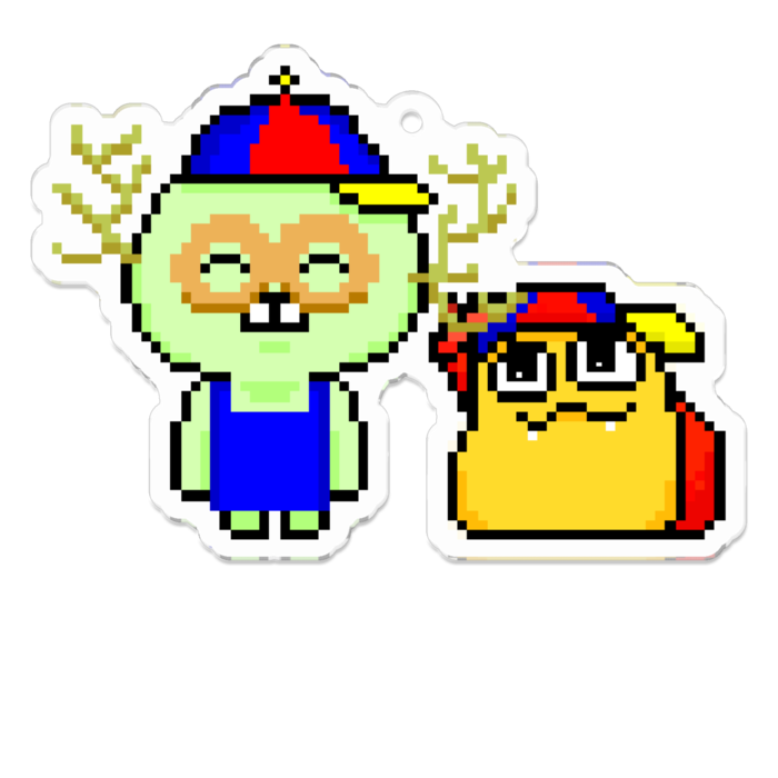 アクリルキーホルダー(コーティング) - 70 x 70 (mm)