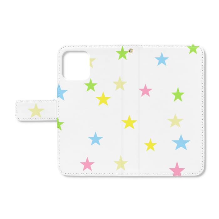 手帳型iPhoneケース - iPhone12 / 12 Pro - ストラップ穴 あり(1)