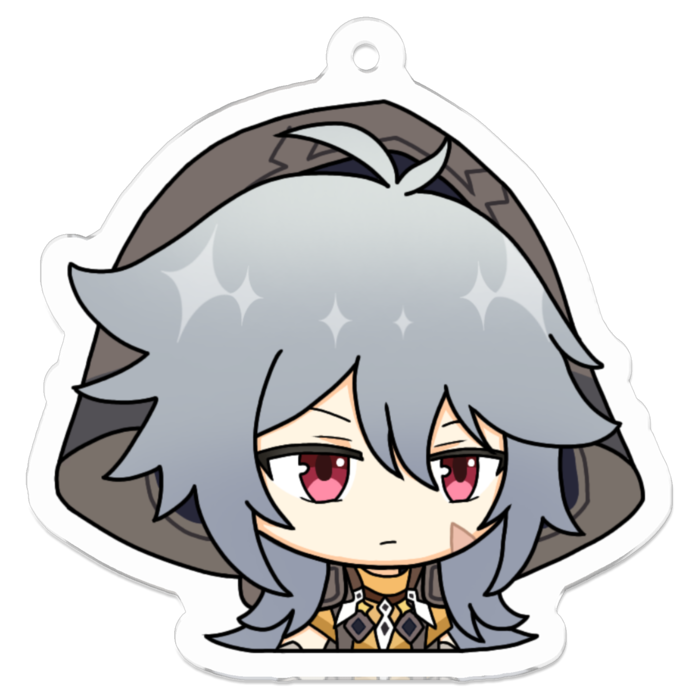 アクリルキーホルダー（コーティング） - 50 x 50 (mm)