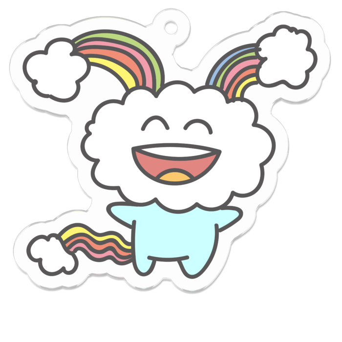 アクリルキーホルダー - 50 x 50 (mm)