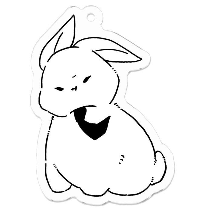 アクリルキーホルダー（コーティング） - 50 x 50 (mm)