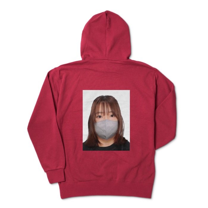 ジップパーカー - XL - バーガンディ