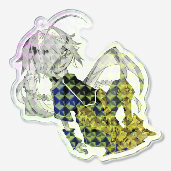ホログラムアクリルキーホルダー - 70 × 70mm