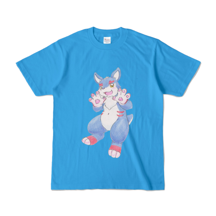 (文字なし)カラーTシャツ - S - ターコイズ (濃色)