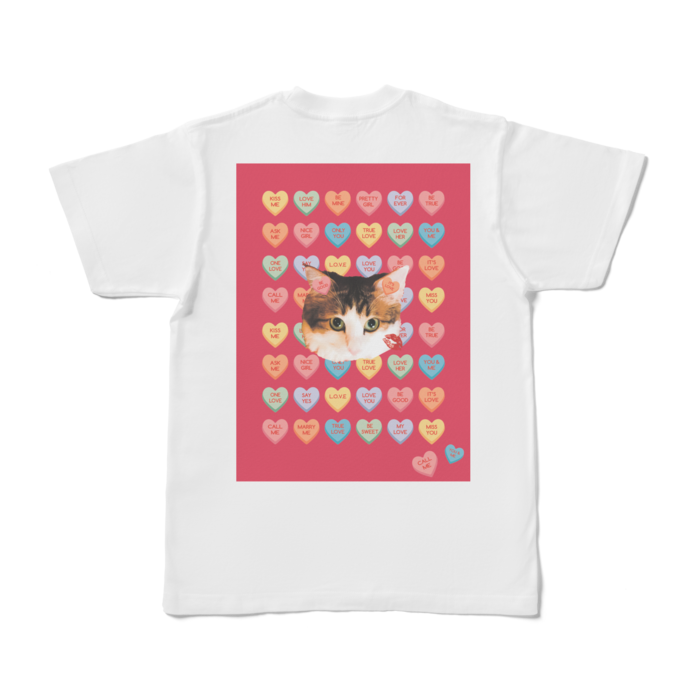 Tシャツ - S - 背面　(ピンク)
