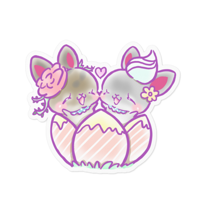 ステッカー - 100 x 100 (mm)