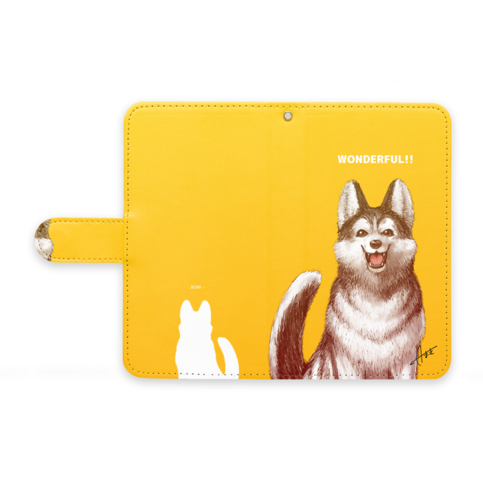 手帳型Androidケース - M - ストラップ穴 あり