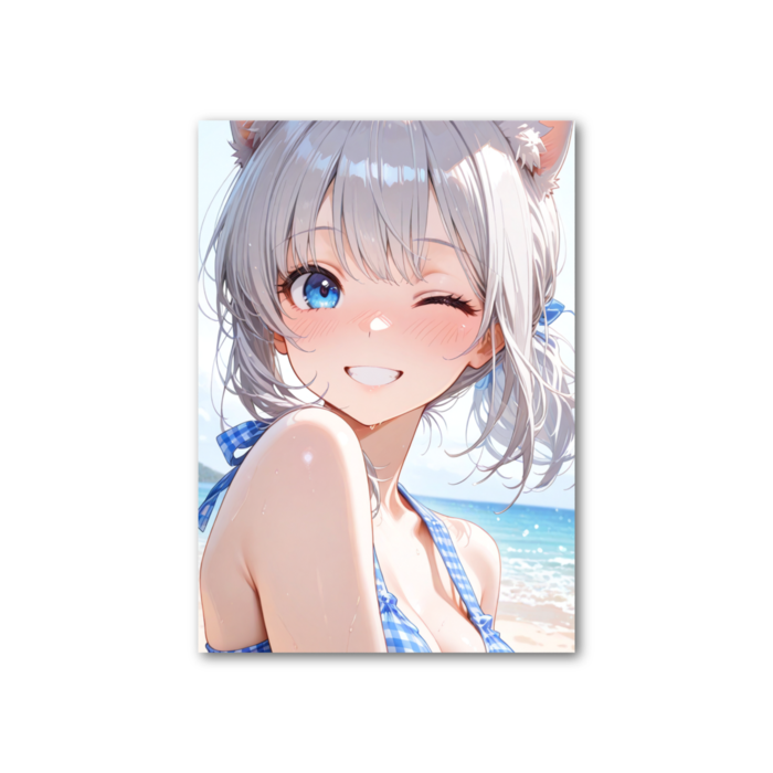 フォト風カード - 縦 - ギンガム×チャイナその2