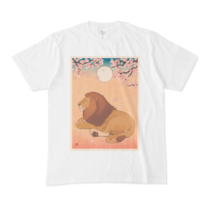 桜 Tシャツ - M - 正面