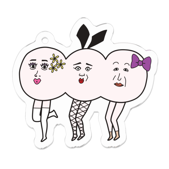 アクリルキーホルダー - 50 x 50 (mm)