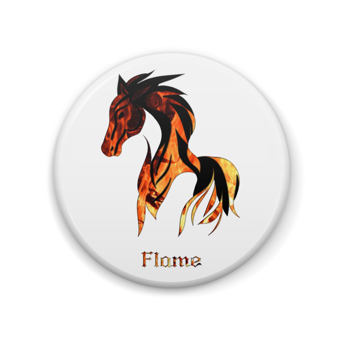flame　缶バッジ - 57mm