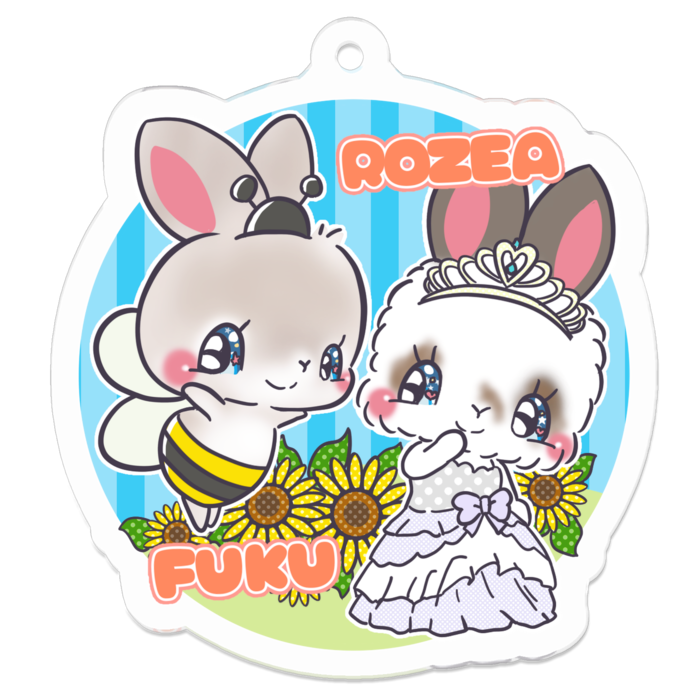 アクリルキーホルダー - 50 x 50 (mm)