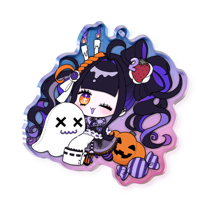 オーロラアクリルキーホルダー - 70 × 70mm