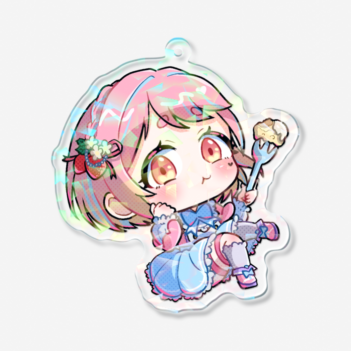 ホログラムアクリルキーホルダー - 70 × 70mm