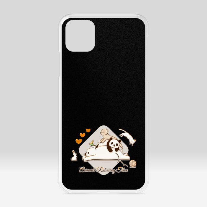 クリアiPhoneケース　黒色　iPhone 11ProMax