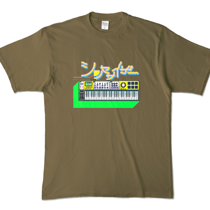 カラーTシャツ - XL - オリーブ (濃色)