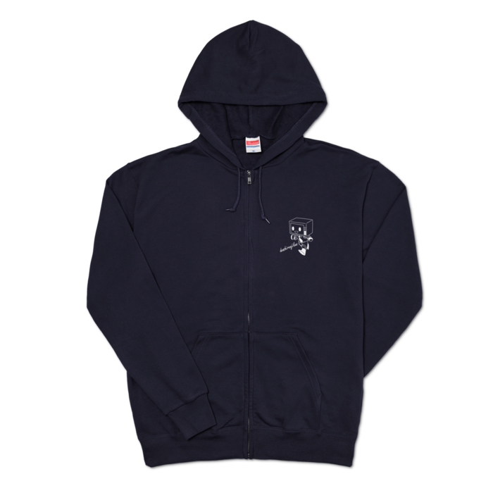 ジップパーカー - XL - ネイビー