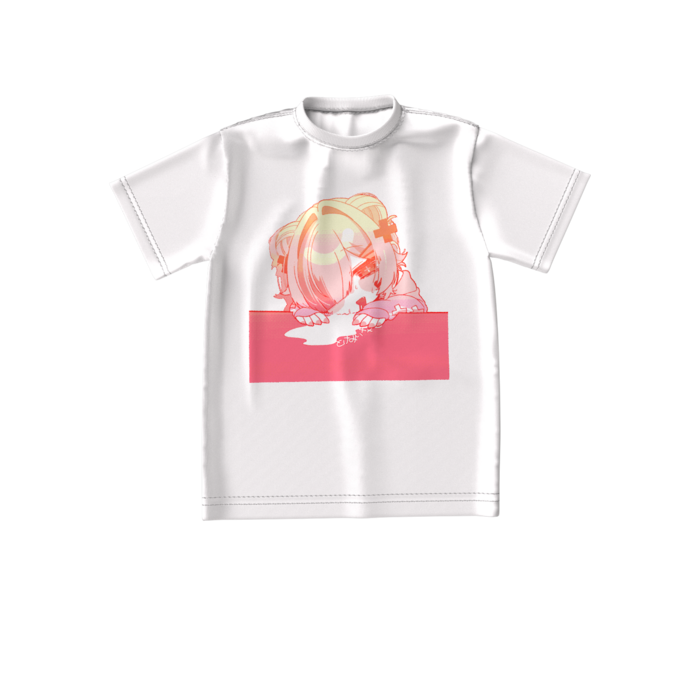 ビッグシルエットTシャツ（ホワイト） - S - 正面