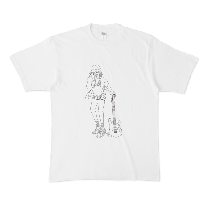 線画Tシャツ - XL - 白