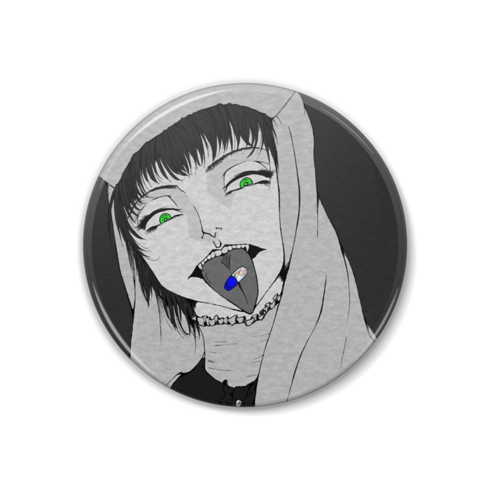 缶バッジ - 『金魚療法』- 38mm