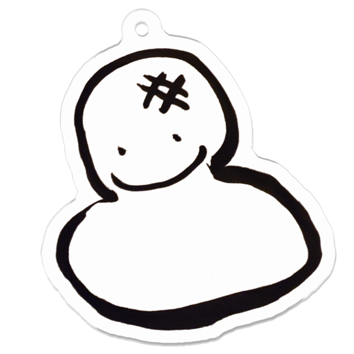 おもちくん。キーホルダー - 50 x 50 (mm)