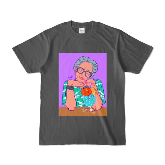カラーTシャツ - S - チャコール (濃色)