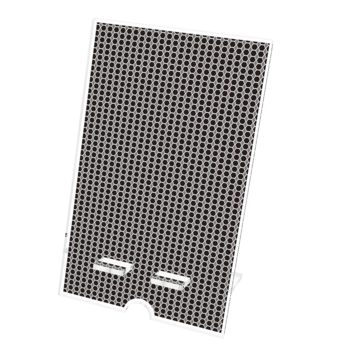 アクリルスマホスタンド - 100x160mm(ケーブル穴あり)