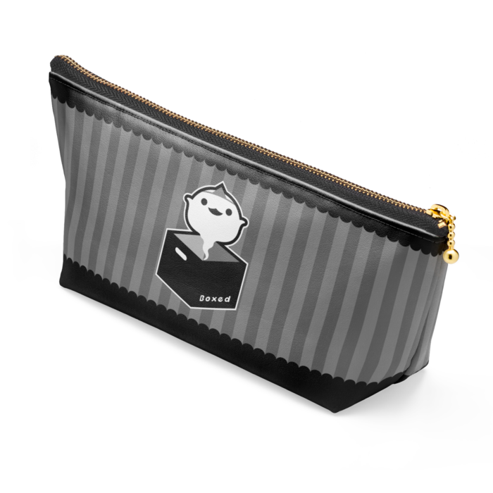 ポーチ白：暗