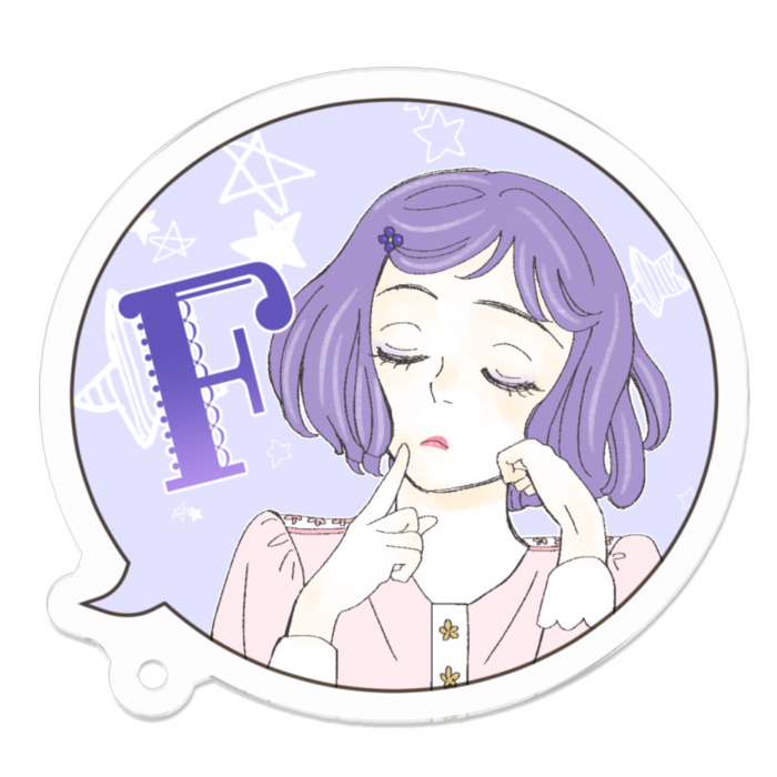 アクリルキーホルダー - 50 x 50 (mm)