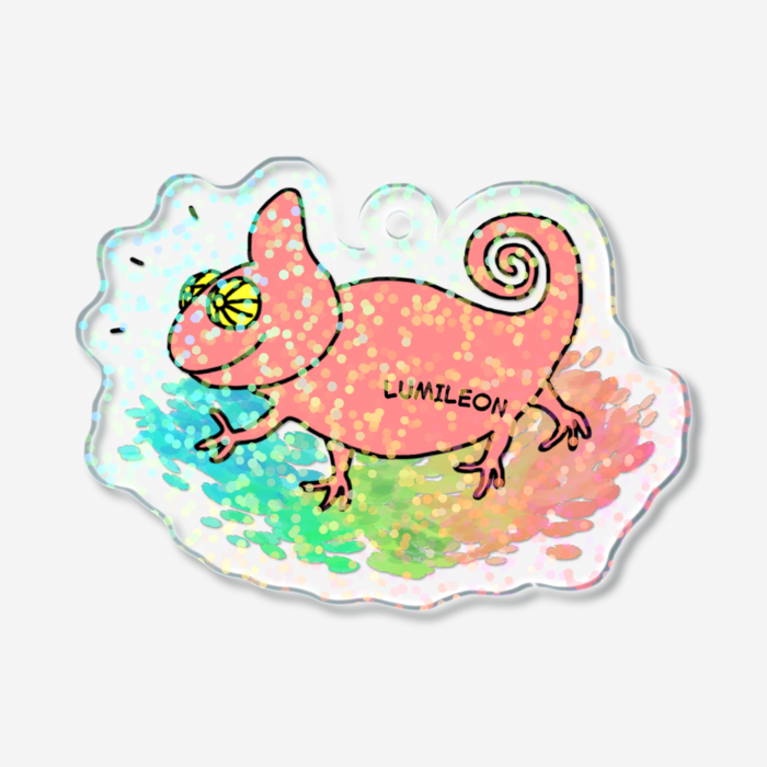ホログラムアクリルキーホルダー - 50 × 50mm