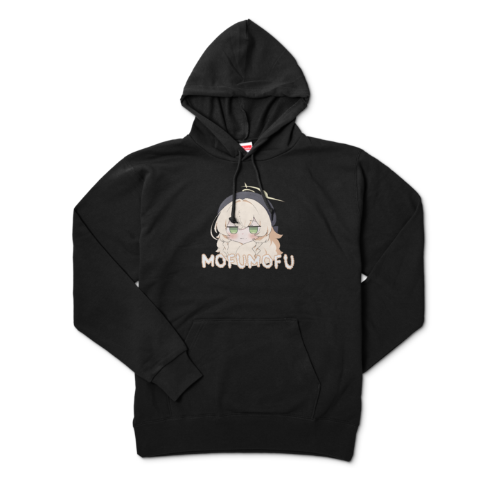 ニヤニヤ教授もふもふパーカー - XL - ブラック