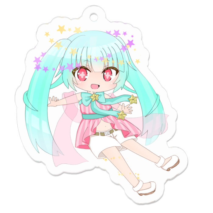 アクリルキーホルダー - 50 x 50 (mm)