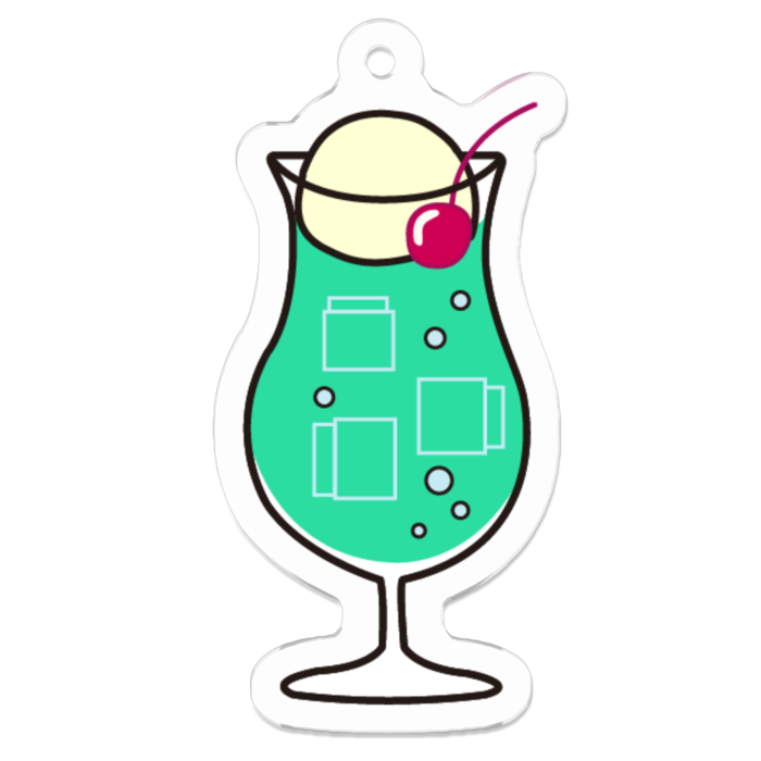 アクリルキーホルダー - 50 x 50 (mm)