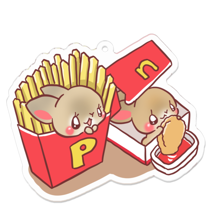 アクリルキーホルダー - 70 x 70 (mm)