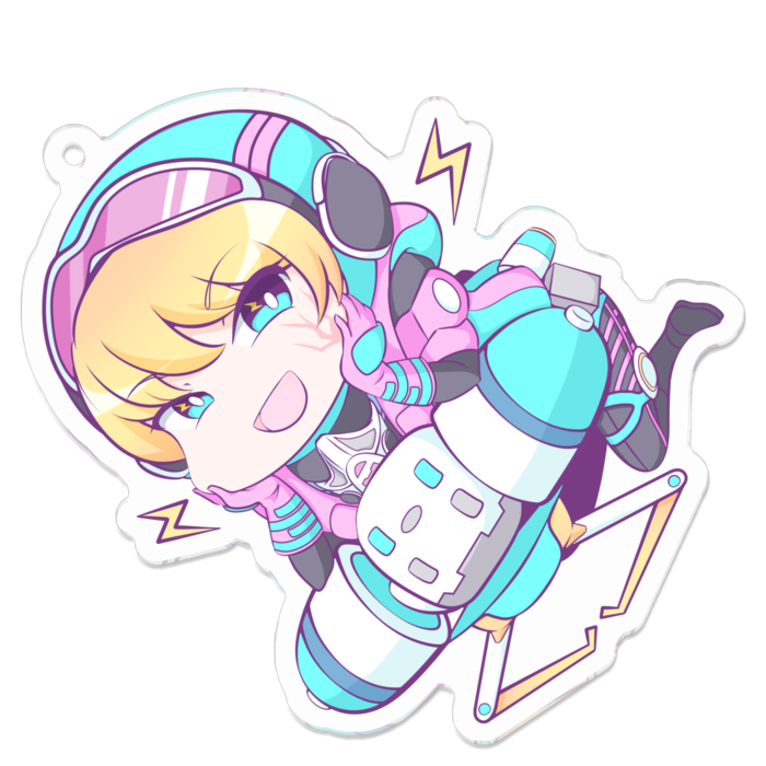 アクリルキーホルダー - 70 x 70 (mm)