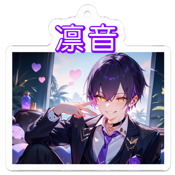 アクリルキーホルダー - 50 x 50 (mm)