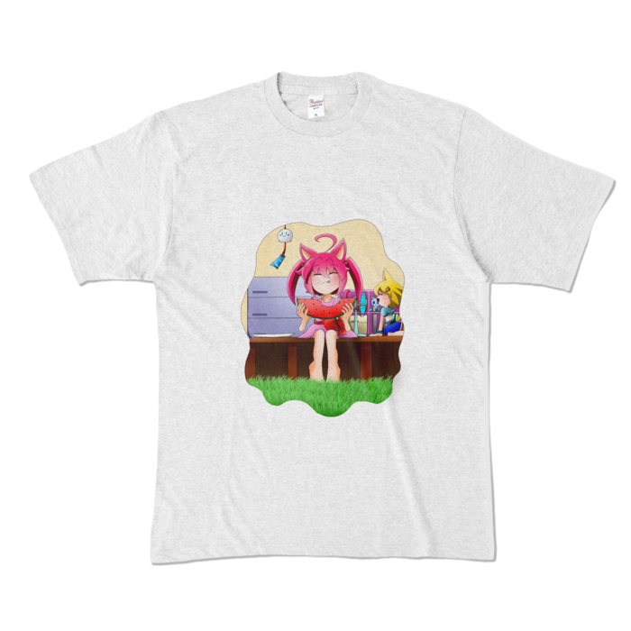 カラーTシャツ - XL - アッシュ (淡色)