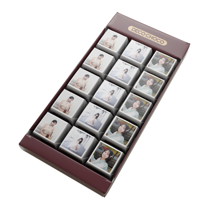 DECOチョコ - 列ごとにデザイン