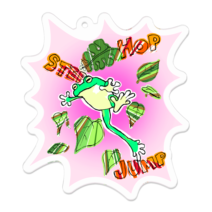 アクリルキーホルダー（コーティング） - 70 x 70 (mm)