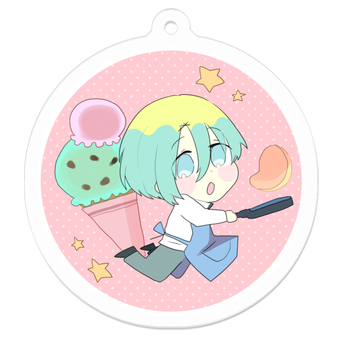 アクリルキーホルダー - 50 x 50 (mm)