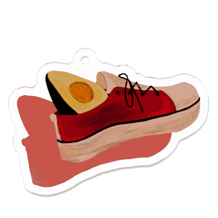 アクリルキーホルダー（コーティング） - 50 x 50 (mm)