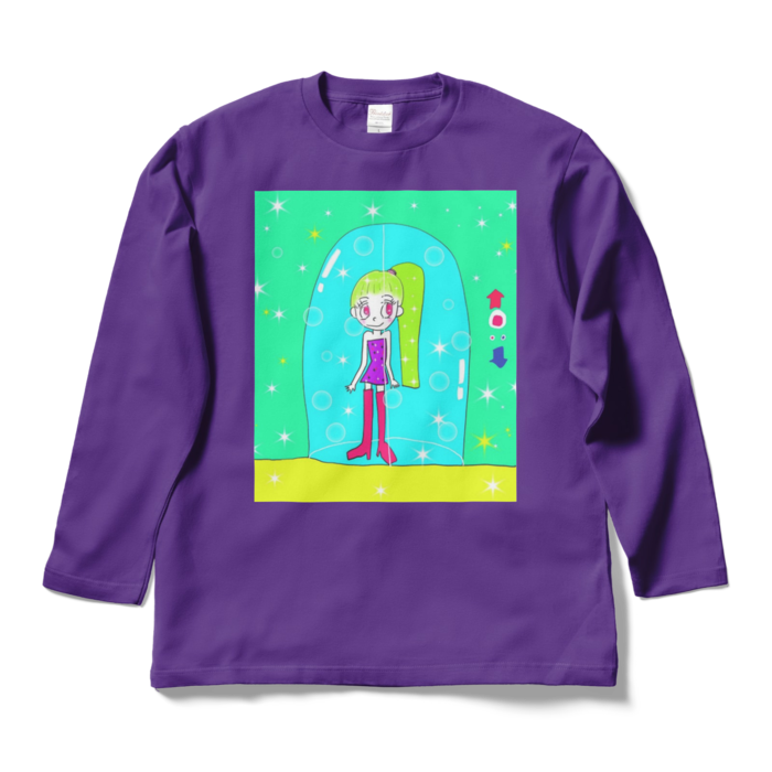 ロングスリーブTシャツ - L - パープル