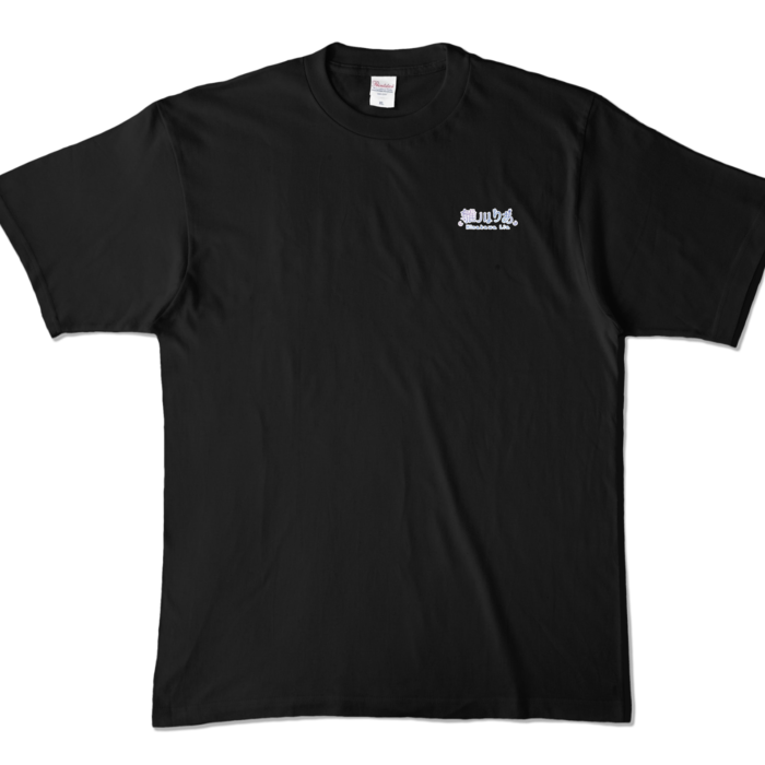 カラーTシャツ - XL - (2.表面:ロゴ.裏面:笑顔背景あり)