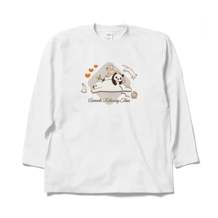 ロングスリーブTシャツ　白色　XL