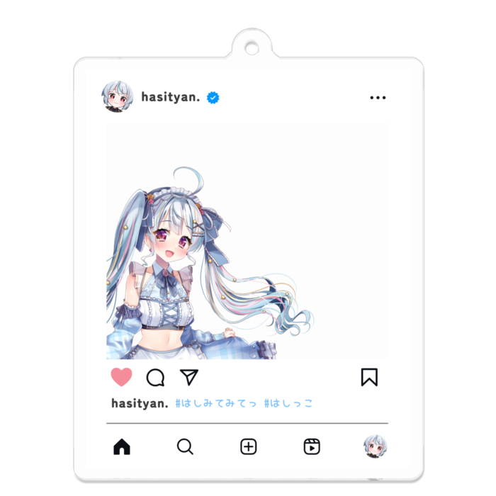 アクリルキーホルダー - 70 x 70 (mm)