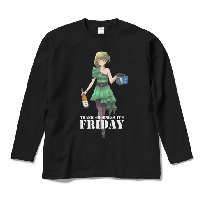 ロングスリーブTシャツ - M - ブラック